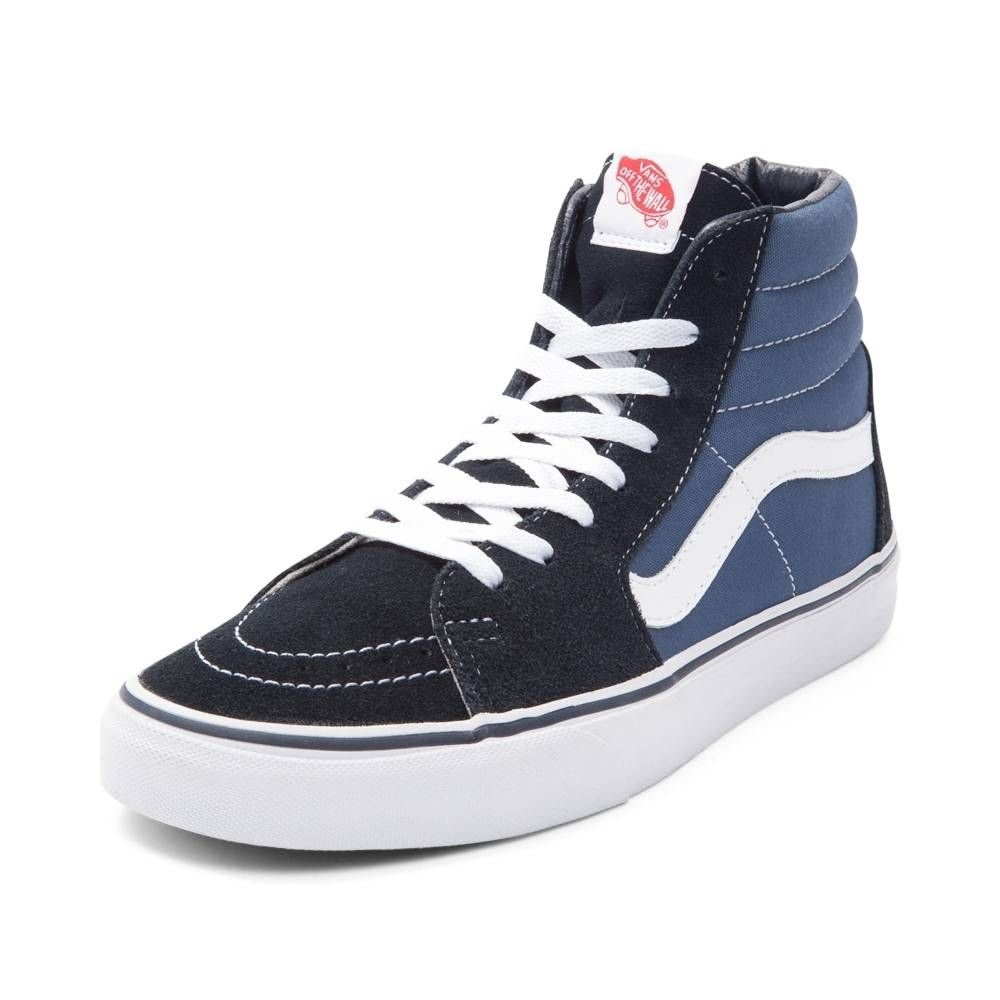 Vans Sk8-Hi High Top Color block Sneakers Navy, Denim Blue and White